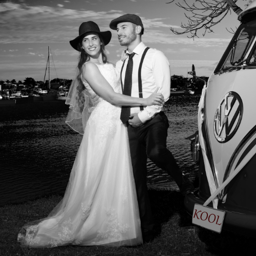 black and white wedding photos